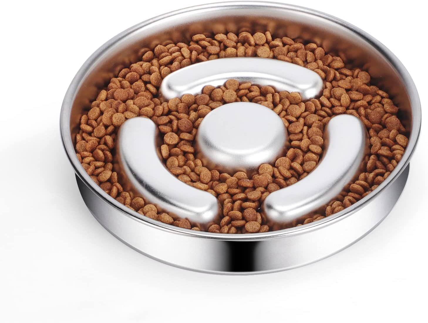 Enhance Your Pet's Mealtime with Our Stainless Steel Pet Slow Feeding Bowl Neck Protector