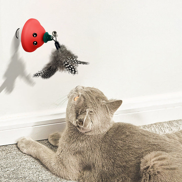 Unleash the Fun with the Retractable Suction Cup Pet Wand Toy